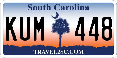 SC license plate KUM448