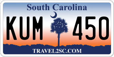 SC license plate KUM450