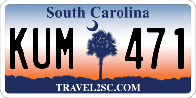 SC license plate KUM471