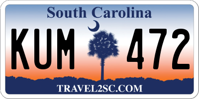 SC license plate KUM472