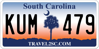 SC license plate KUM479
