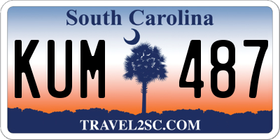 SC license plate KUM487