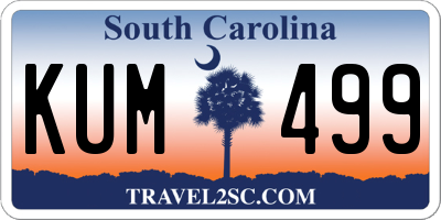 SC license plate KUM499