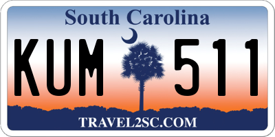 SC license plate KUM511