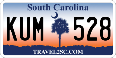SC license plate KUM528