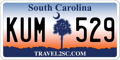 SC license plate KUM529