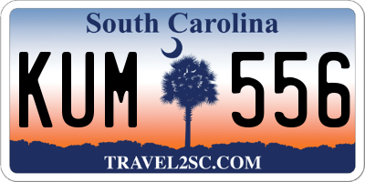 SC license plate KUM556