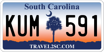 SC license plate KUM591