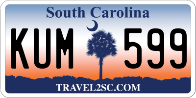 SC license plate KUM599