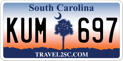 SC license plate KUM697