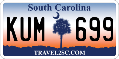 SC license plate KUM699