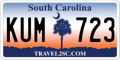 SC license plate KUM723