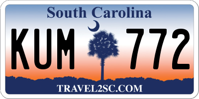 SC license plate KUM772