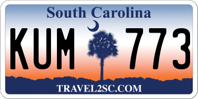 SC license plate KUM773