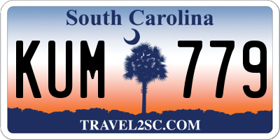 SC license plate KUM779