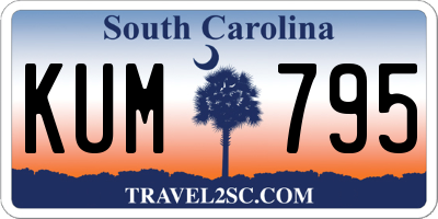 SC license plate KUM795