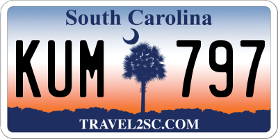SC license plate KUM797