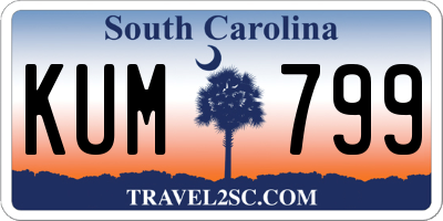 SC license plate KUM799