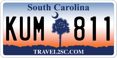 SC license plate KUM811
