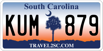 SC license plate KUM879