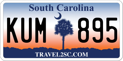 SC license plate KUM895