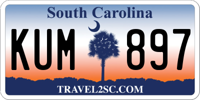SC license plate KUM897