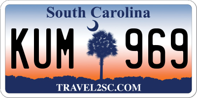 SC license plate KUM969