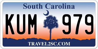 SC license plate KUM979