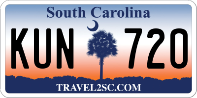 SC license plate KUN720
