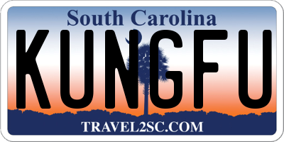 SC license plate KUNGFU