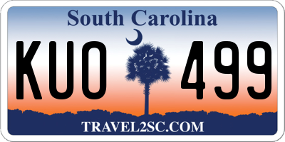 SC license plate KUO499