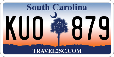 SC license plate KUO879