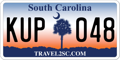 SC license plate KUP048