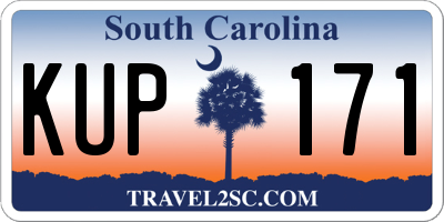 SC license plate KUP171