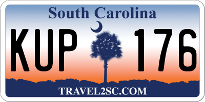 SC license plate KUP176