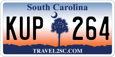 SC license plate KUP264