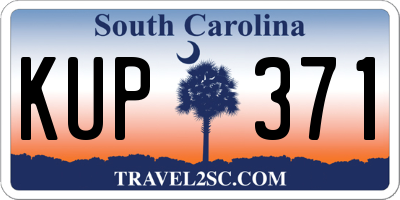 SC license plate KUP371