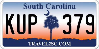 SC license plate KUP379