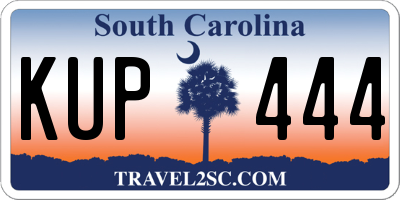 SC license plate KUP444