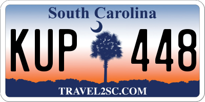 SC license plate KUP448