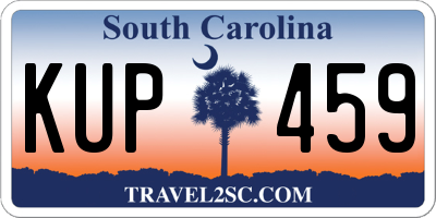 SC license plate KUP459