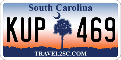SC license plate KUP469
