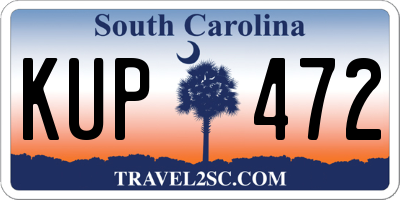SC license plate KUP472