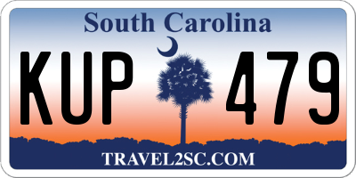 SC license plate KUP479