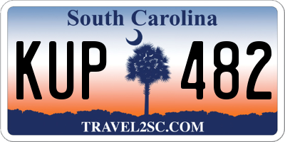 SC license plate KUP482