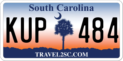 SC license plate KUP484