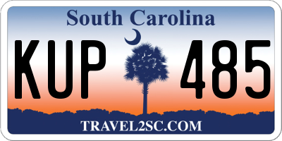 SC license plate KUP485