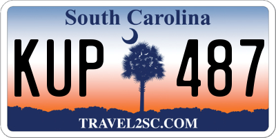 SC license plate KUP487