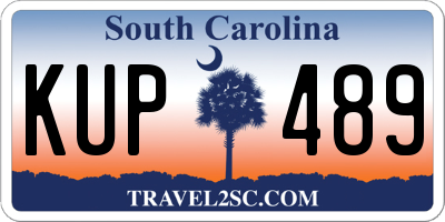 SC license plate KUP489