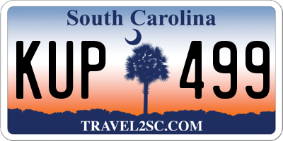 SC license plate KUP499
